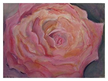 Hydrangea in a Blue Vase